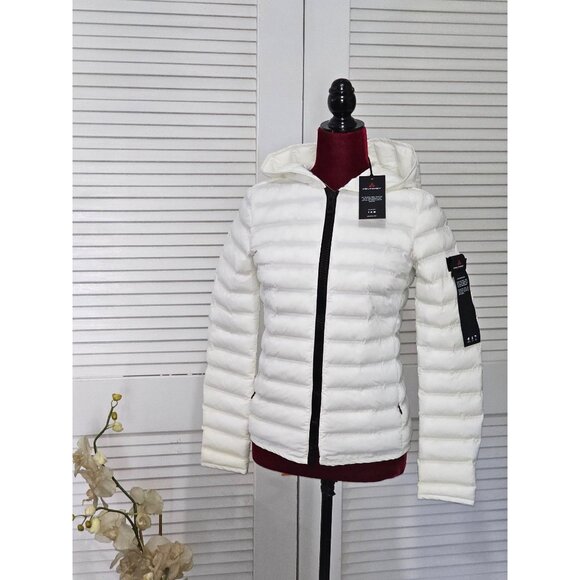 NWT Peuterey Women's Bianco Polyester Quilted Down Jacket Size 40 S 1937 - Picture 2 of 15